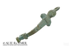 Roman bronze lock bar shaped as herm