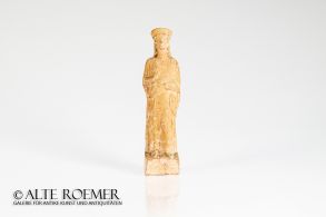 Large Attic terracotta figure of a woman