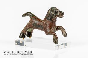 Published coptic bronze figurine of a horse
