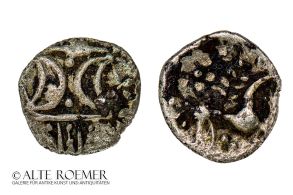 Vorzügliche keltische Münze der Icener mit bekanntem Fundort