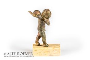 Roman bronze Amor figurine - ex Bonhams
