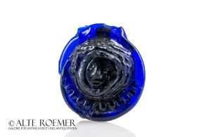 Buy Roman glass applique with face