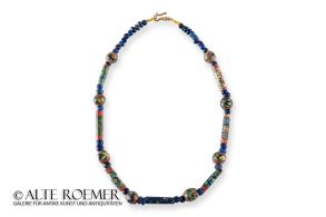 Necklace of Egyptian mosaic glass beads