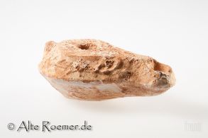 Birnenförmige byzantinische Öllampe mit Zapfengriff