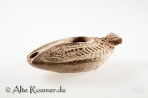 Spätsamaritanische Lampe mit Tannenzweidekor