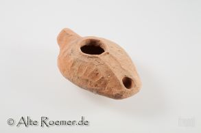 Spätsamaritanische Öllampe mit rundem Einfüllloch