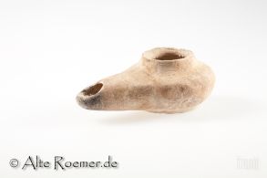Hellenistische Öllampe mit rundem Körper
