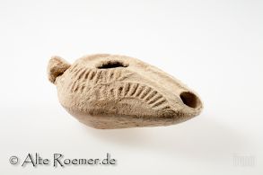 Massive spätsamaritanische Öllampe