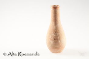 Birnenförmiges, antikes Tonfläschchen