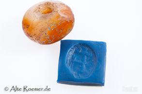 Sassanidisches Siegel aus weiß gemasertem Karneol