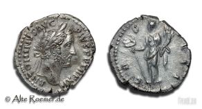 Denar des Antoninus Pius - tolles Portrait