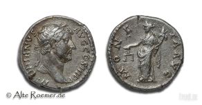 Denar des Hadrian - Stempelglanz