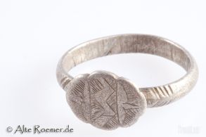 Römischer Silberring mit Stempel