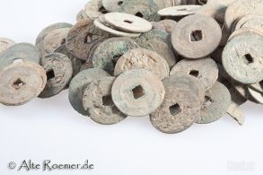 370 uncleaned Chinese coins