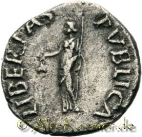 Sehr seltener Denar des Vespasian - RIC R2