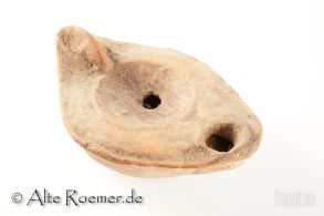 Öllampe mit Darstellung eines Gladiatorenkampfs