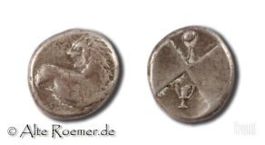 Unpublizierte Hemidrachme aus Chersonesos - Kelch