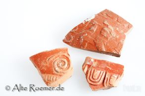 Gruppe von 3 Terra Sigillata-Scherben