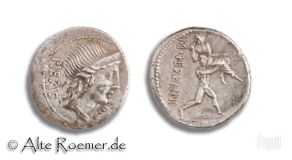 Roman Republic denarius - M Herennius