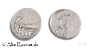 Extremely fine preserved M Antonius legionary denarius
