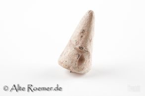 Römisches Bleilot in Kegelform