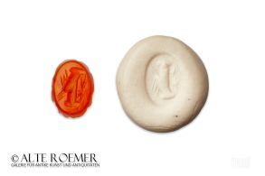 Roman intaglio with locust