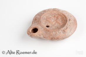 Römische Öllampe aus dem heiligen Land mit erotischem Motiv