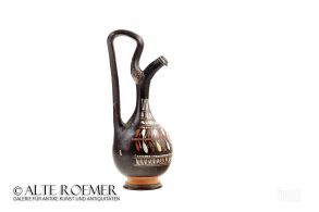 Richly decorated Gnathia-ware oinochoe