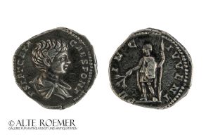 Extremely fine Geta denarius
