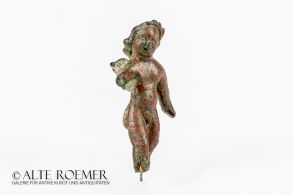 Koptische Bronzefigur eines schreitenden Engels kaufen