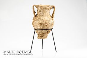 Amphora with beautiful marina patina
