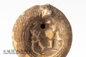 Römische Öllampe mit Gladiatoren