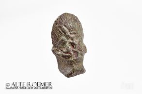 Römische Bronze eines Silenkopfes