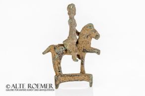 Roman bronze figurine of a horseman