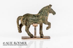 Römische Pferdefigur aus Bronze