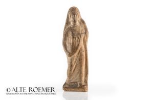 Große Hellenistische Tonfigur - ex Bonhams