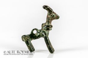 Luristan bronze pendant of an ibex