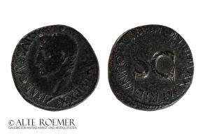Very fine Augustus As with beautiful dark patina