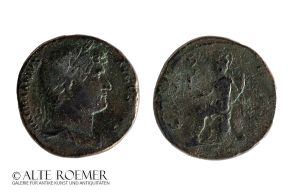 Very fine Hadrian sestertius with beautiful patina