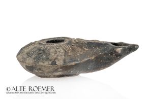 Hellenistic oil lamp from old German collection