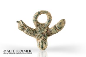 Roman bronze phallus amulett