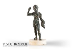 Etruscan bronze Hercules figurine