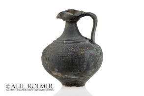 Roman jar with trefoil spout and strap handle - found in the Rhineland