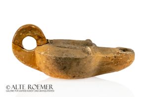 Roman oil lamp with theatre mask from the Rhineland