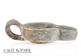 Roman tallow oil lamp from the Rhineland