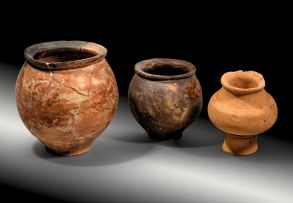 Three Roman pottery vessels from the Rhineland Three Roman pottery vessels from the Rhineland