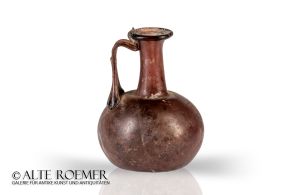 Buy Roman aubergine glass jug