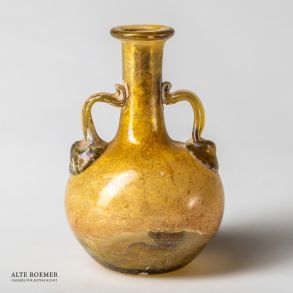 Römische Glasflasche mit Doppelhenkel