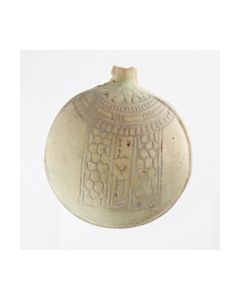 Egyptian New Year flask with ornamentation