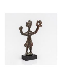 Published coptic bronze figurine of a standing woman